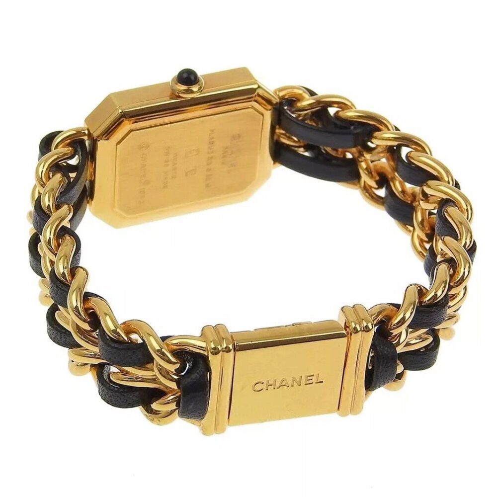 CHANEL Premiere S Watches H0001 blackDial Plated Gold/leather Quartz Analo... - Picture 3 of 8
